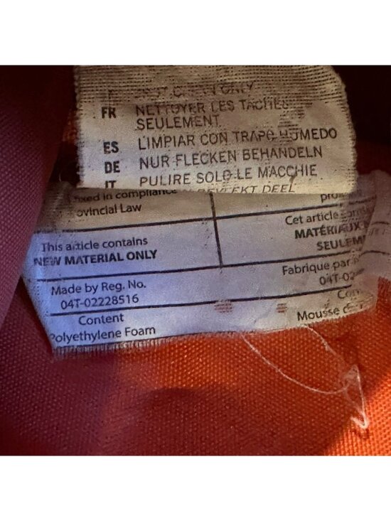 Vintage Poler Outdoor Stuff Backpack Roll Top Backpack Black & Orange - Picture 8 of 9